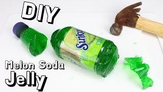 How to make real melon soda Jelly Pudding Gummy at Home (DIY Recipe) / 리얼한 멜론 소다 젤리 레시피