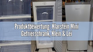 Produktbewertung: Klarstein Mini Gefrierschrank, Klein \u0026 Leise, Freistehender Gefrierschrank, 35L Kl