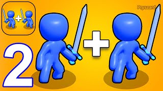 Merge Weapons: Battle Game - Gameplay Walkthrough Part 2 Stickman Merge Battle (iOS, Android)