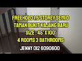 Freehold 1.5 storey semi D house @ Taman Kajang Bar for sale