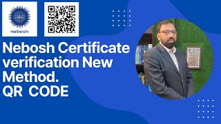 New Method of Nebosh Certificate verification?