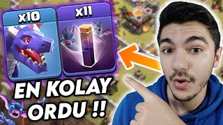 EN KOLAY ORDU !! Ejder + Yarasa !! - Clash Of Clans