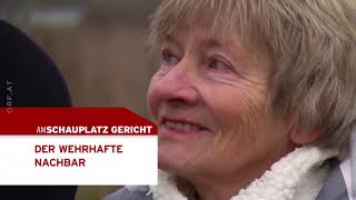 Am Schauplatz Gericht: Der wehrhafte Nachbar [1.10.2020]