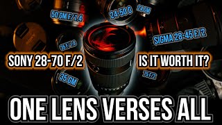 COMPARISON REVIEW: SONY 28-70 F/2 GM vs Sigma 28-45 F/1.8 vs Sony GM 24 35 50 vs 24-50g