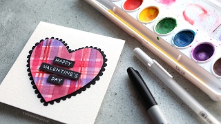 DIY Easy Valentine's Day Card with Minimal Supplies #2 (2017 Miniseries)