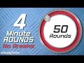 4 min Interval Timer with no breaks - 50 rounds