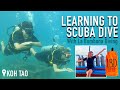 LEARNING TO SCUBA DIVE IN KOH TAO! *First Time Diving*