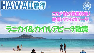 【Hawaii旅行】ラニカイビーチ＆カイルアビーチ編／レンタサイクルで天国のビーチへ！海にはお魚もいっぱい！ハワイの海は本当にキレイ♪Lanikai Beach｜Kailua beach 【4K】