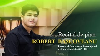 Pianistul Robert Bașcoveanu în recital la Filarmonica \