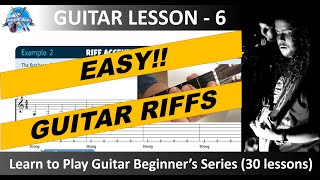 Learn Guitar Online I Guitar for Beginners I Easy Riffs I Rock school Beginners in Hindi I