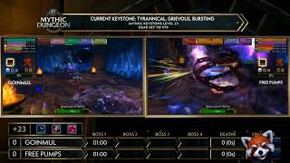 [호타야] 2018 세계 쐐기대회 태평양 예선  mythic dungeon invitational  2Round  GOINMUL vs FREE PUMPS