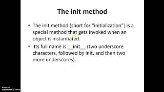 Module 4 Classes and Methods