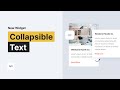 Collapsible Text Widget | Tutorial by Without Code