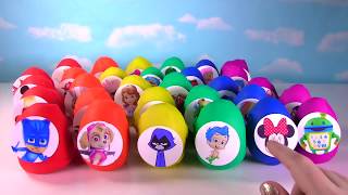 60 Surprise Eggs! Play Doh and Slime Eggs