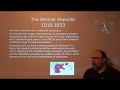 The Weimar Republic 1918-1933 - Lecture by Eric Tolman