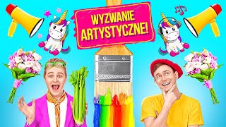 OMG! WYZWANIE ARTYSTYCZNE! WYGRYWA NAJLEPSZY || Śmieszne projekty i genialne hacki od 123 GO!