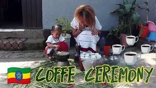 Ethiopian coffee ceremony by amran!! ቡና ጠጡ