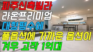 🏡🏡🏡[파주신축빌라] 1억대 파주신축빌라 라온프리미엄! 옵션까지 빵빵합니다~