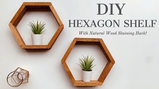 DIY Wall Shelf Idea | How to make DIY HEXAGON SHELVES using popsicle sticks | Wall Decor