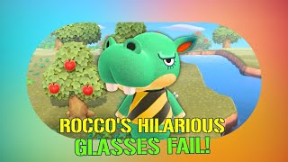 Animal Crossing's Hilarious Glasses Fiasco: Rocco's Ridiculous Reading Style!