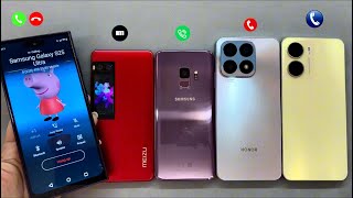 Samsung Galaxy S25 Ultra Calling Meizu Pro 7 + Galaxy S9 + Honor X8a + Vivo Y16