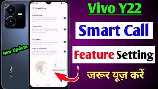 Vivo y22 smart call setting / how to enable smart call Vivo y22 / smart call feature Vivo y22