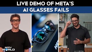 Meta AI Glasses | Zuckerberg’s Demo of Meta AI Glasses Fails on Stage - Video Surfaces