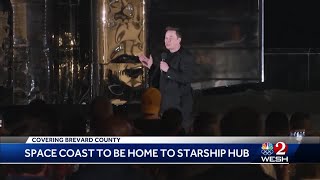 Elon Musk says SpaceX’s Starship spacecraft will launch from Kennedy Space Center
