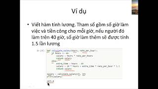 Python Crash Course - Session 11 - Function