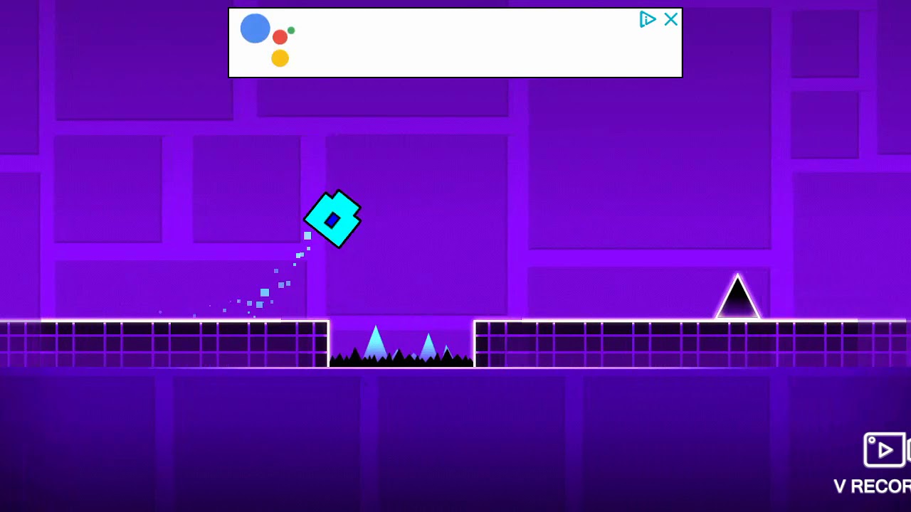 First Part Of Geometry Dash Completed - YouTube