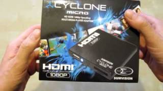 Unboxing - Sumvision Cyclone Micro HD HDMI 1080p Upscaling Multi Media Player Adaptor