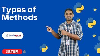 Different Types of Methods in Python | Python Tutorials - 2022 | Codegnan