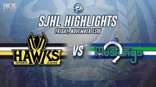 HIGHLIGHTS: Nipawin Hawks at Melfort Mustangs - Nov 15th, 2024