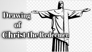 Christ the redeemer | seven wonders of earth | How to draw christ the redeemer | Brazil