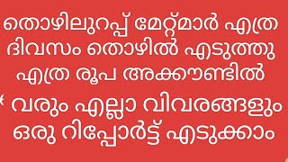 തൊഴിലുറപ്പ് മേറ്റ്മാർ എത്ര ദിവസം പണിക് ഇറങ്ങി എല്ലാം എത്ര രൂപ അക്കൗണ്ടിൽ  #nreg #met #nmms #issue