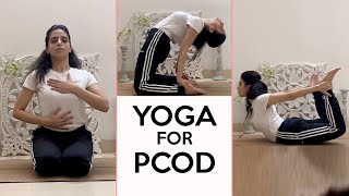 Yoga for PCOD | 5 Asanas for Hormonal Imbalance | Yoga With Mansi | Fit Tak