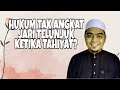 Tak Angkat Jari Telunjuk Ketika Tahiyat?