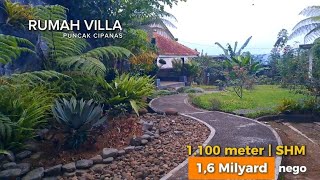 VILLA PUNCAK DIJUAL | 1.100 meter | 1,6 milyard NEGO