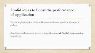 Asynchronous and Parallel Programming