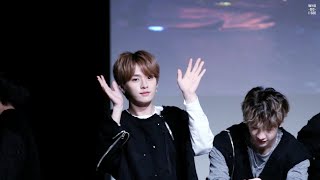 180421 스트레이 키즈 Stray Kids 잠실 팬사인회 / 멤버별 개인기 full ver + 끝인사 (리노 LeeKnow focus)