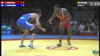 Finale 1-2 Freestyle 74 Kg (USA) Jordan Ernest BURROUGHS vs (IRI) Ezzatollah Abbas AKBARIZARINKOLAEI