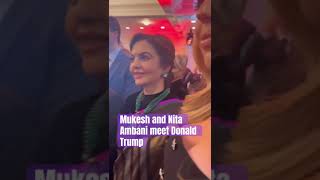 Mukesh \u0026 Nita Ambani meet Donald Trump #Trump #ambani #Viral