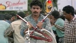 Nirnayam Movie || Nagarjuna Bicycle Chasing Scenes
