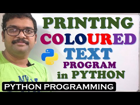 PROGRAM TO PRINT COLORED TEXT IN PYTHON COLORAMA IN PYTHON TERMCOLOR IN ...