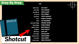 Vertical Scrolling or Rolling End Credits Text | Shotcut Tutorial