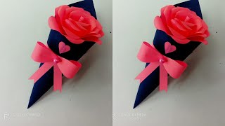 How To Make Easy Paper Flower Bouquet | DIY Paper Flower | Origami Rose Bouquet | Teachers day 2024