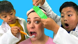 Going to the Dentist & Doctor Checkup Pretend Play with Alex and Eric | Kids Work Together