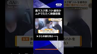 【ニュース】“鳥マスク男”逮捕　ハト虐待か「愛情の裏返しで粛清」　元同僚「瞬間湯沸かし器的」#shorts