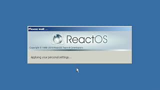 ReactOS Logon Rotation Bar