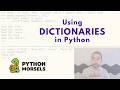 Using dictionaries in Python